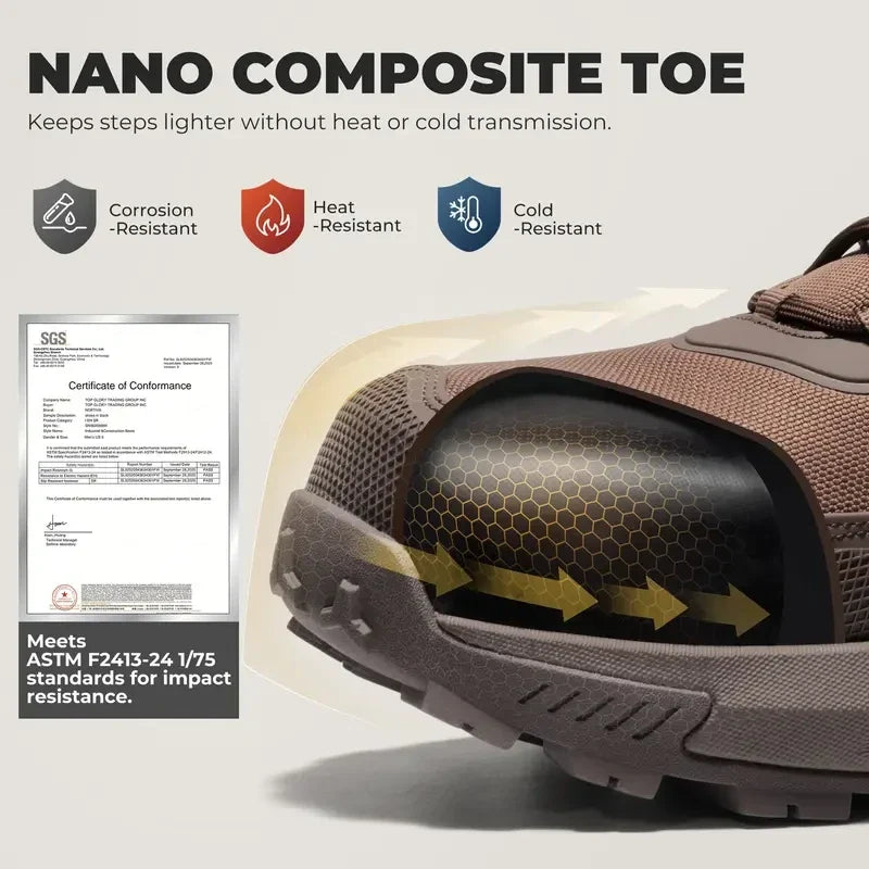 Men Composite Toe Safety Work Boots